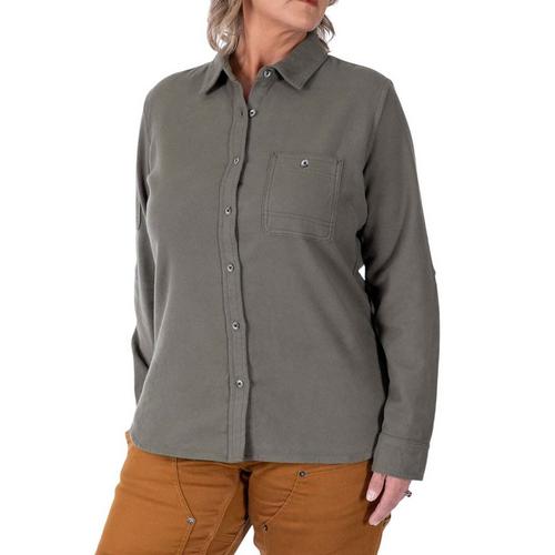 Women's Dovetail Workwear Givens Stretch Chamois Work Long Sleeve Button Up Shirt - Primary Image