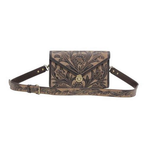 Myra Women's Bag Lark Hand Tooled Crossbody Bag Crossbody - Primary Image