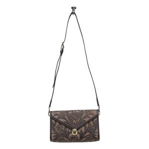 Myra Women's Bag Lark Hand Tooled Crossbody Bag Crossbody - Primary Image