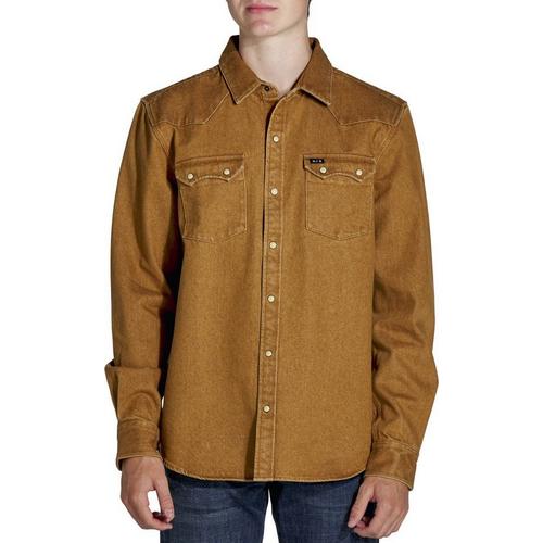Men's Howler Brothers Dust Up Denim Long Sleeve Button Up Shirt - Primary Image