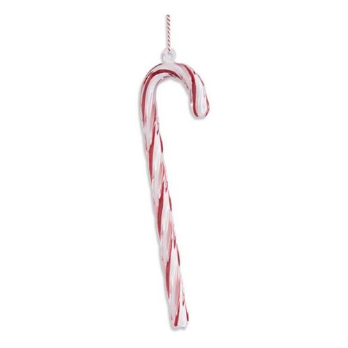 K&K Interiors Blown Glass Candy Cane Ornament (Colors May Vary)