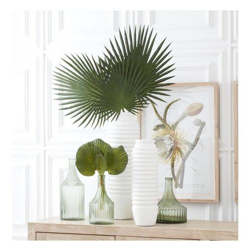 K&K Interiors 16in Real Touch Heart Shaped Fan Palm Bundle - Primary Image