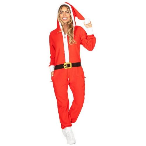 Women's Tipsy Elves Santa Onesie Pajamas - Primary Image