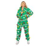 Women's Tipsy Elves Oh Christmas Tree Onesie Pajamas - Thumbnail 3 of 3