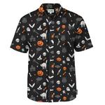 Men's Tipsy Elves Halloween Night Button Up Shirt - Thumbnail 1 of 3