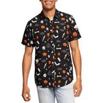 Men's Tipsy Elves Halloween Night Button Up Shirt - Thumbnail 2 of 3