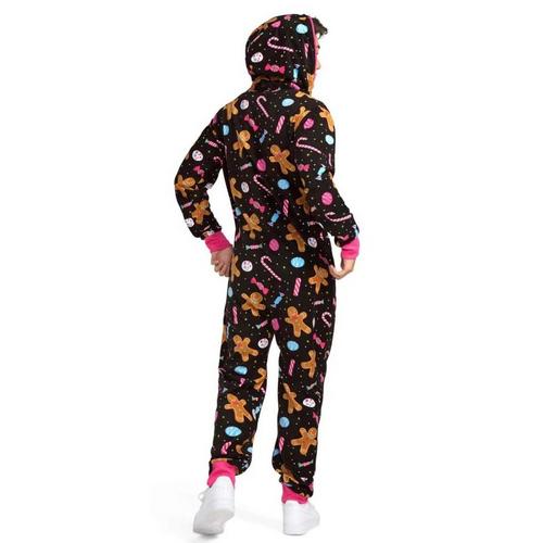 Men's Tipsy Elves Let's Get This Gingerbread Onesie Pajamas - Primary Image
