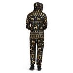Men's Tipsy Elves Gold Foil Fair Isle Reindeer Onesie Pajamas - Thumbnail 2 of 3