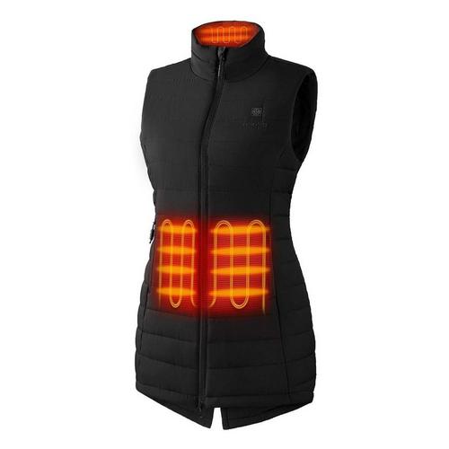 Women's Ororo Tribeca 4-Zone Heated Long Vest - Primary Image