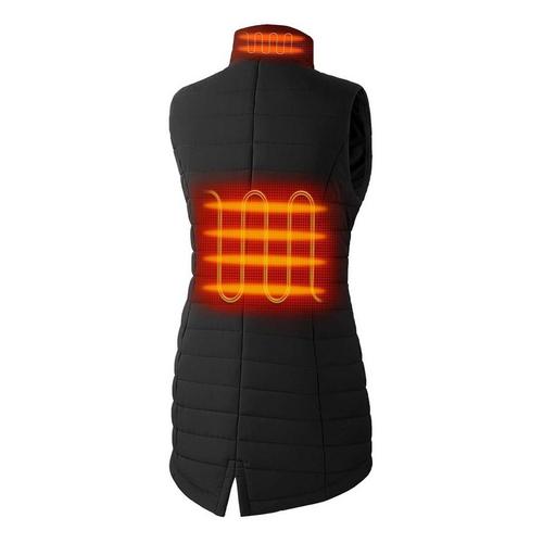Women's Ororo Tribeca 4-Zone Heated Long Vest - Primary Image