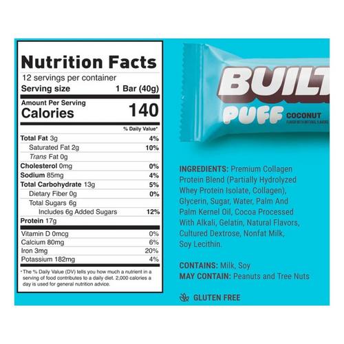 BUILT Puff Protein Bars - Primary Image