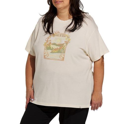 Women's LIV Outdoor Plus Size Reagan Stonewashed Oversized T-Shirt - Primary Image