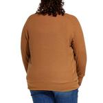 Women's LIV Outdoor Plus Size Rae Waffle Crewneck Sweatshirt - Thumbnail 3 of 3