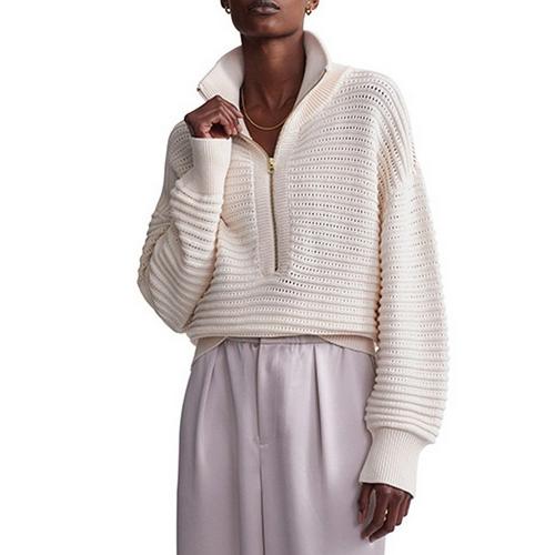 Women's Varley Tara Pointelle Crewneck Sweatshirt - Primary Image