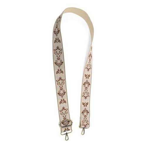 Joy Susan Floral Filigree Embroidered Guitar Purse Strap - Primary Image
