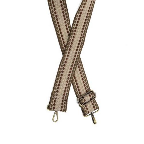 Joy Susan Dotted Stripe Guitar Purse Strap - Primary Image