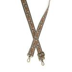 Joy Susan Neutral Sweeping Floral Embroidered Guitar Purse Strap - Thumbnail 1 of 2