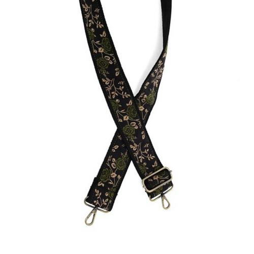 Joy Susan Untamed Roses Embroidered Guitar Purse Strap - Primary Image