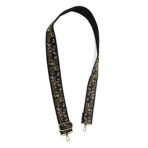 Joy Susan Untamed Roses Embroidered Guitar Purse Strap - Primary Image