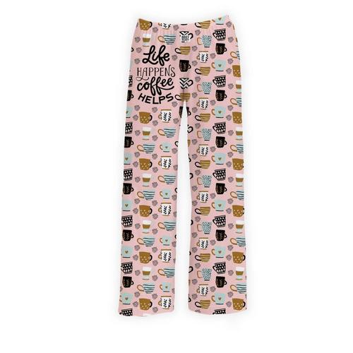 Women's Brief Insanity Life Happens, Cofee Helps Pajama Pants - Primary Image