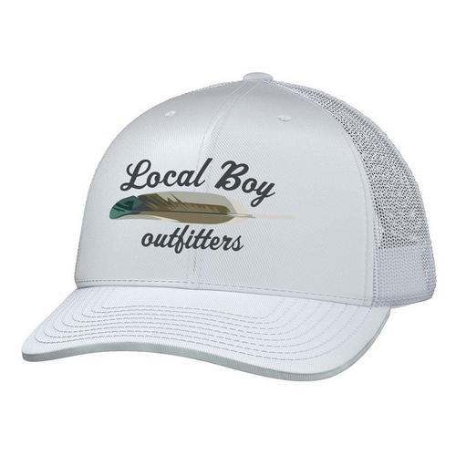 Men's Local Boy Outfitters Wood Duck Feather Trucker Snapback Hat - Primary Image