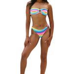 Women's Heat Swimwear Terry Multicolor Ring Swim Bottoms - Thumbnail 1 of 3