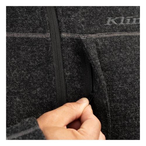 Men's Klim Bighorn Canyon Wool Long Sleeve Snowmobiling 1/4 Zip - Primary Image