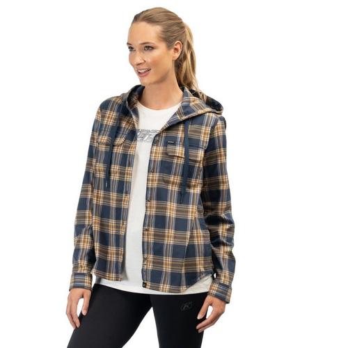 Women's Klim Ginny Mountain Midweight Stretch Flannel Full Zip Hoodie - Primary Image