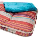 European Home Designs Striped Mat w/Blanket - Thumbnail 2 of 2