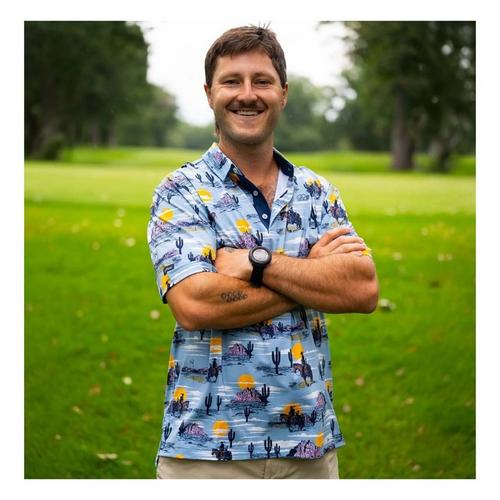 Men's Good Good Golf Daybreak Cowboy Polo - Primary Image
