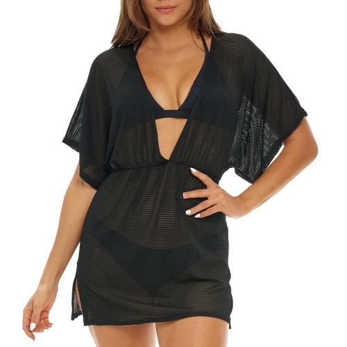 Women's Jordan Taylor Inc Dolman Sleeve V Neck Dress Swim Cover Up - Primary Image
