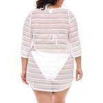 Women's Jordan Taylor Inc Plus Size V Neck Dress Swim Cover Up - Thumbnail 3 of 3