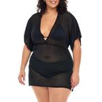 Women's Jordan Taylor Inc Plus Size Dolman Sleeve V Neck Dress Swim Cover Up - Thumbnail 1 of 3