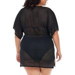 Women's Jordan Taylor Inc Plus Size Dolman Sleeve V Neck Dress Swim Cover Up - Thumbnail 3 of 3