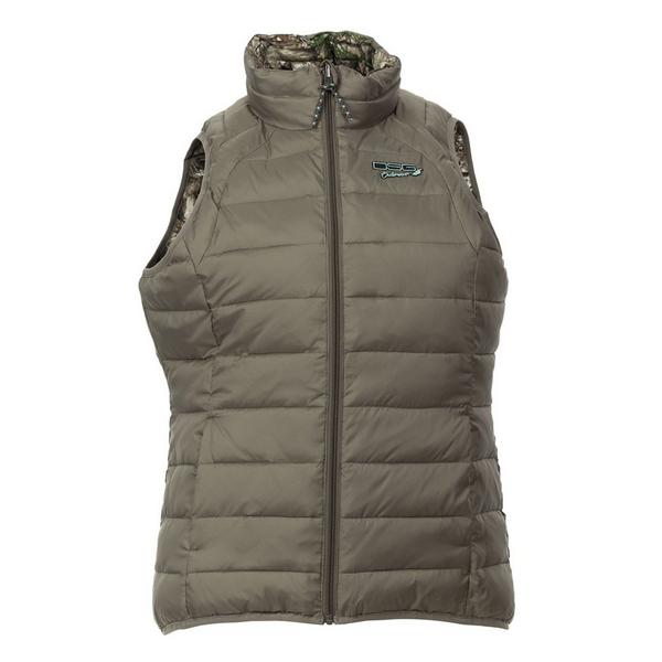 Women's DSG Outerwear Reversible Puffer Hunting Vest 2XLarge Realtree Edge/Stone