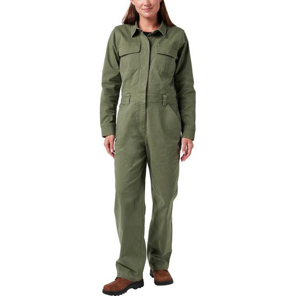 Women's Lucky Brand Long Sleeve Canvas bibs-coveralls