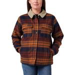 Women's Lucky Brand Yarn Dyed Twill Sherpa Jacket - Thumbnail 1 of 3