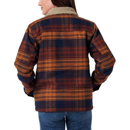 Women's Lucky Brand Yarn Dyed Twill Sherpa Jacket - Primary Image