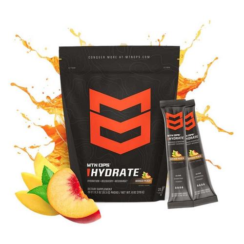 MTN OPS Hydrate Electrolyte Powder 20 Serving On-The-Go Packs - Primary Image