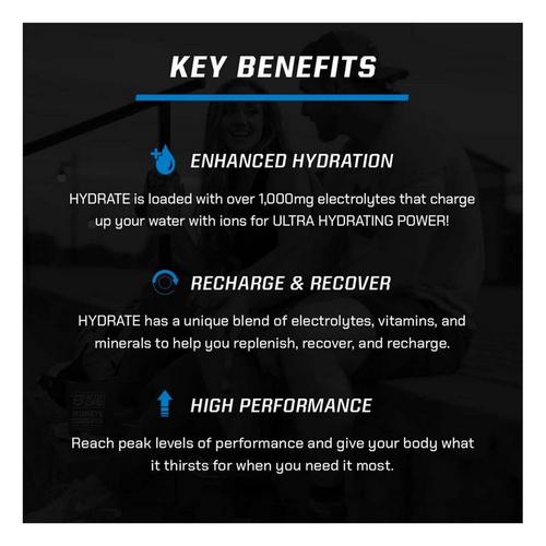 MTN OPS Hydrate Electrolyte Powder 20 Serving On-The-Go Packs - Primary Image