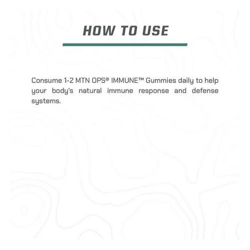 MTN OPS Immune Gummies - Primary Image