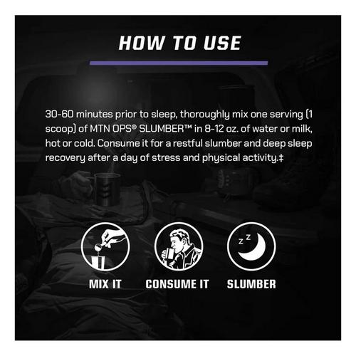 MTN OPS Slumber Deep Sleep Recovery Supplement - Primary Image