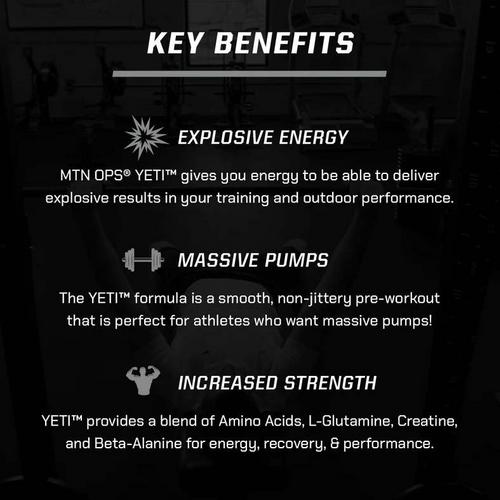MTN OPS Yeti Pre-Workout Supplement - Primary Image