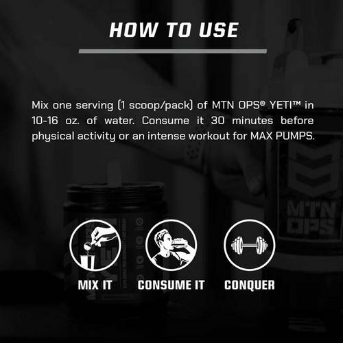 MTN OPS Yeti Pre-Workout Supplement - Primary Image