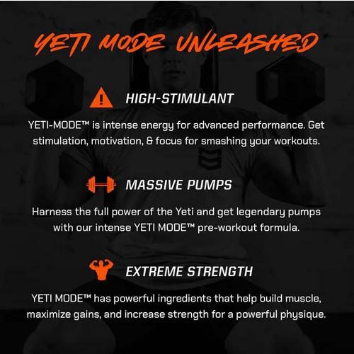 MTN OPS Yeti Mode High Stimulant Pre-Workout - Primary Image