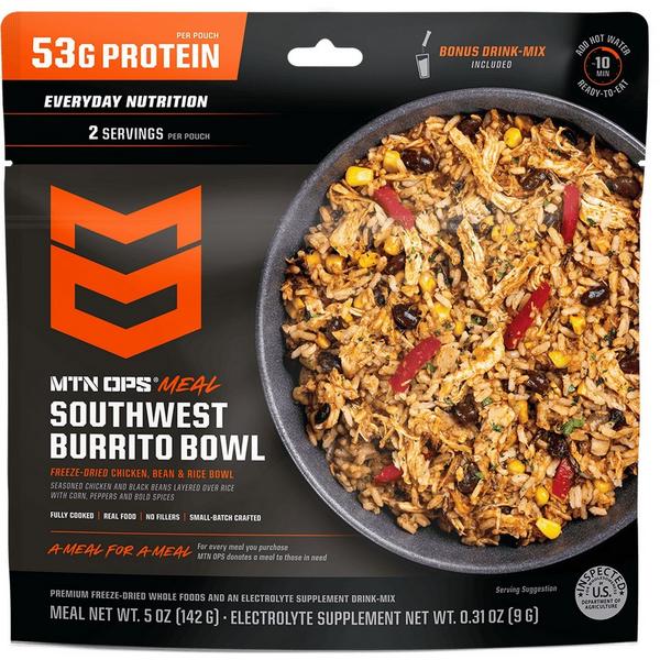MTN OPS Southwest Burrito Bowl Freeze Dried Meal