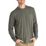 Men's Free Fly Bamboo Flex Pocket Long Sleeve T-Shirt - Thumbnail 1 of 2