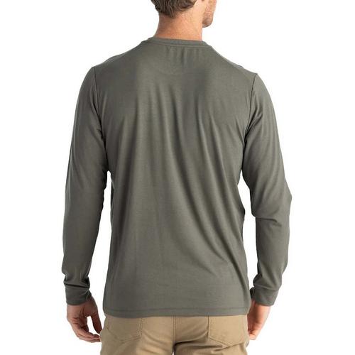 Men's Free Fly Bamboo Flex Pocket Long Sleeve T-Shirt - Primary Image