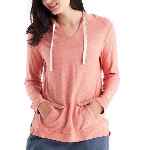 Women's Free Fly Bamboo Slub Long Sleeve Hooded T-Shirt - Primary Image