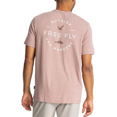 Men's Free Fly Channel Markers Pocket T-Shirt - Primary Image